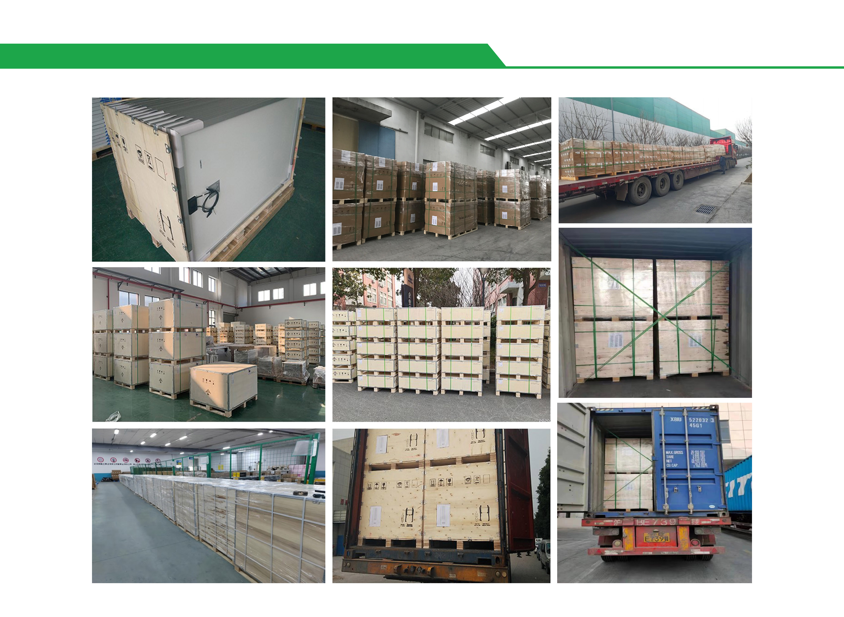 Solar Panel Packing and Transportation