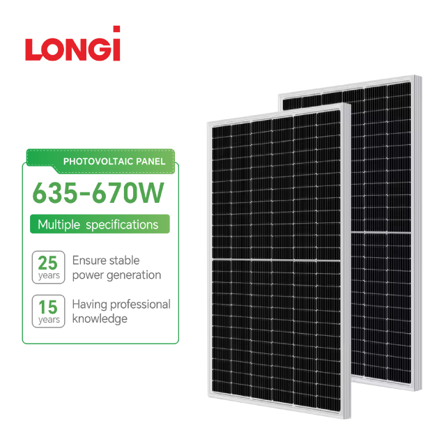 photovoltaic panel 635-670W